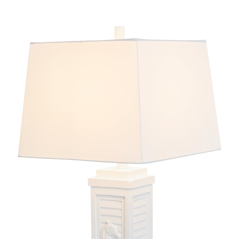 Sea Horse White Coastal Lamps USB Charging port (Set of 2) 3-Way Switch