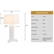 Sea Horse White Coastal Lamps USB Charging port (Set of 2) 3-Way Switch