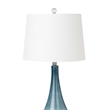 Lux Lighting Ombre Black/White Glass Table Lamps (Set of 2) 3-Way Switch
