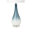 Lux Lighting Ombre Black/White Glass Table Lamps (Set of 2) 3-Way Switch