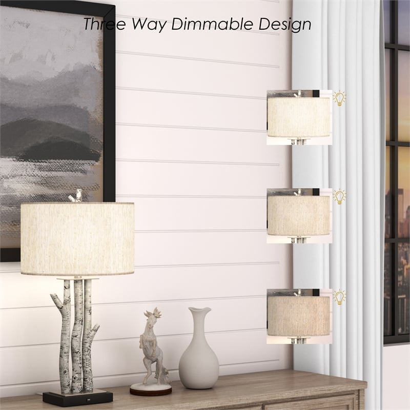 Lux Lighting Birchwood Trio - 29.5