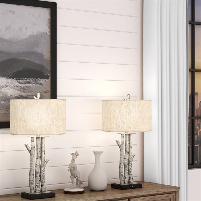 Lux Lighting Birchwood Trio - 29.5