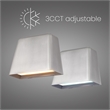 Alteck Bull 5.5 inch Brushed Aluminum LED Outdoor Wall Light