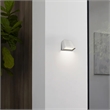 Alteck Bull 5.5 inch Brushed Aluminum LED Outdoor Wall Light
