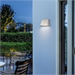 Alteck Bull 5.5 inch Brushed Aluminum LED Outdoor Wall Light