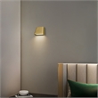 Alteck Bull 5.5 inch Aluminum LED Outdoor Wall Light in Brushed Brass