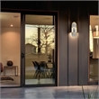 Alteck Marilyn 20 inch Aluminum LED Outdoor Wall Light in Black