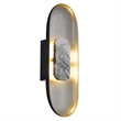 Alteck Marilyn 20 inch Aluminum LED Outdoor Wall Light in Black