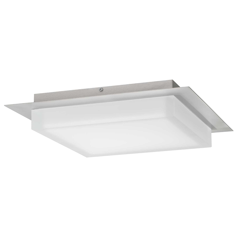 Alteck Foursquare 14 inch  LED Outdoor Flush Mount in Silver