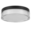 Alteck Sunspot 9 inch  LED Outdoor Flush Mount in Black