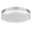 Alteck Sunspot 12 inch  LED Outdoor Flush Mount in Silver