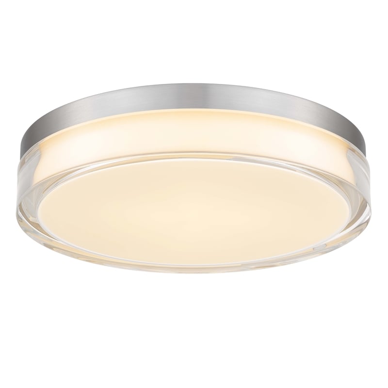 Alteck Sunspot 12 inch  LED Outdoor Flush Mount in Silver