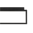 Alteck Panel Square 14 inch LED Outdoor Flush Mount in Black