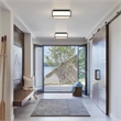Alteck Panel Square 14 inch LED Outdoor Flush Mount in Black