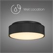 Alteck Channel 9 inch LED Outdoor Flush Mount