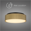 Alteck Channel 9 inch LED Outdoor Flush Mount