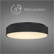 Alteck Channel 13 inch LED Outdoor Flush Mount