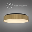 Alteck Channel 13 inch LED Outdoor Flush Mount