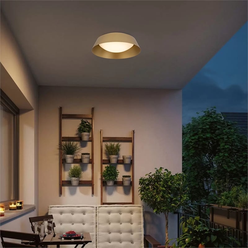 Alteck Pez 15 inch LED Outdoor Flush Mount