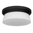 Alteck Skirt 11 inch  LED Outdoor Flush Mount in Black