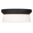Alteck Skirt 11 inch  LED Outdoor Flush Mount in Black