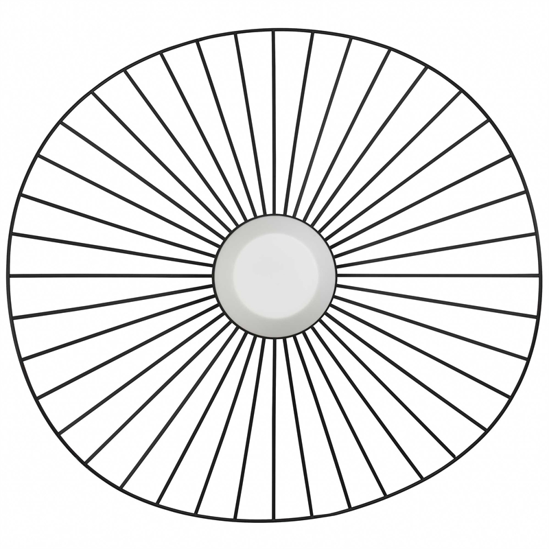 Alteck New Wave 34 inch LED Outdoor Pendant in Black