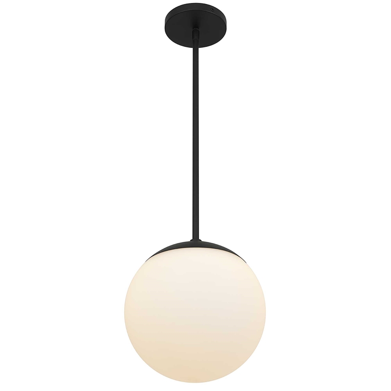 Alteck Rondure 10 inch  LED Outdoor Pendant in Black