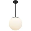 Alteck Rondure14 inch Pendant in Black  LED Outdoor Pendant in Black