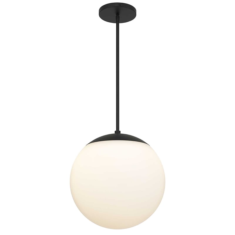 Alteck Rondure14 inch Pendant in Black  LED Outdoor Pendant in Black