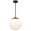 Alteck Rondure14 inch Pendant in Black  LED Outdoor Pendant in Black