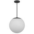 Alteck Rondure 18 inch  LED Outdoor Pendant in Black