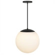 Alteck Rondure 18 inch  LED Outdoor Pendant in Black