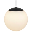 Alteck Rondure 18 inch  LED Outdoor Pendant in Black