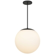 Alteck Rondure 18 inch  LED Outdoor Pendant in Black
