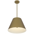 Alteck Jaz 16 inch  LED Outdoor Pendant in Brass