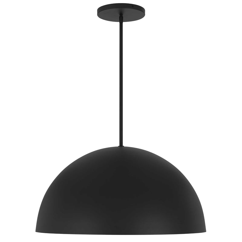 Alteck Half 24 inch  LED Outdoor Pendant in Black