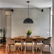 Alteck Half 24 inch  LED Outdoor Pendant in Black