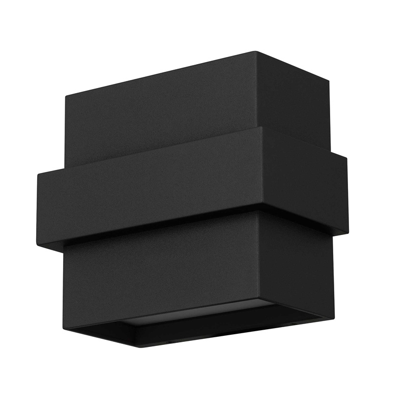 Alteck Summit 5.75 inch  LED Outdoor Wall Light in Black