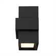 Alteck Summit 5.75 inch  LED Outdoor Wall Light in Black
