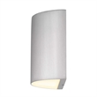 Alteck Veil   LED Outdoor Wall Light in Silver
