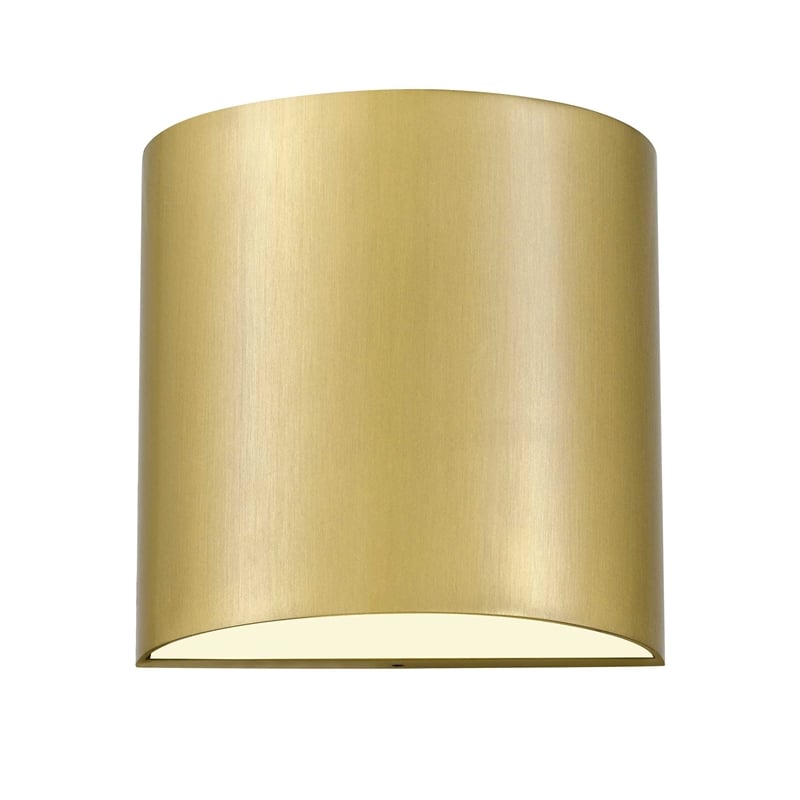 Alteck Veil  LED Outdoor Wall Light in Brass