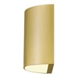 Alteck Veil  LED Outdoor Wall Light in Brass