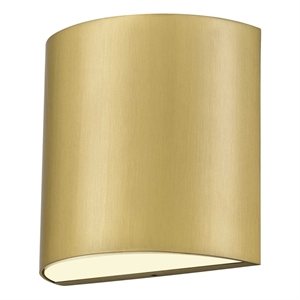 Alteck Veil  LED Outdoor Wall Light in Brass