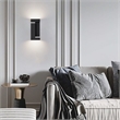 Alteck Dance 11.25 inch  LED Outdoor Wall Light in Black