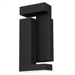 Alteck Dance 11.25 inch  LED Outdoor Wall Light in Black