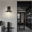 Alteck Radiant 10.5 inch  LED Outdoor Wall Light in Black