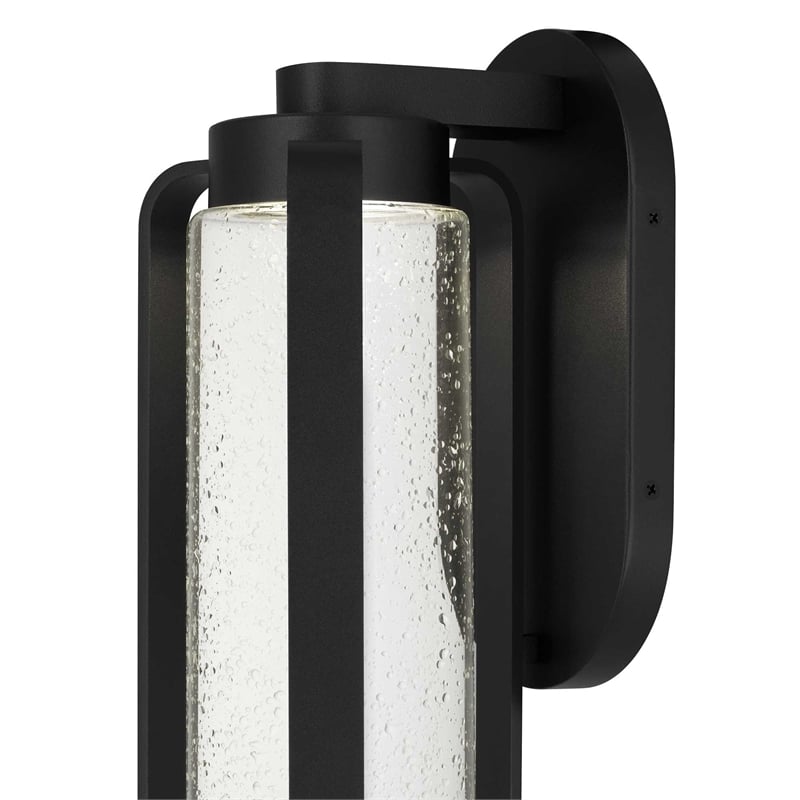 Alteck Clover 15.5 inch  LED Outdoor Wall Light in Black