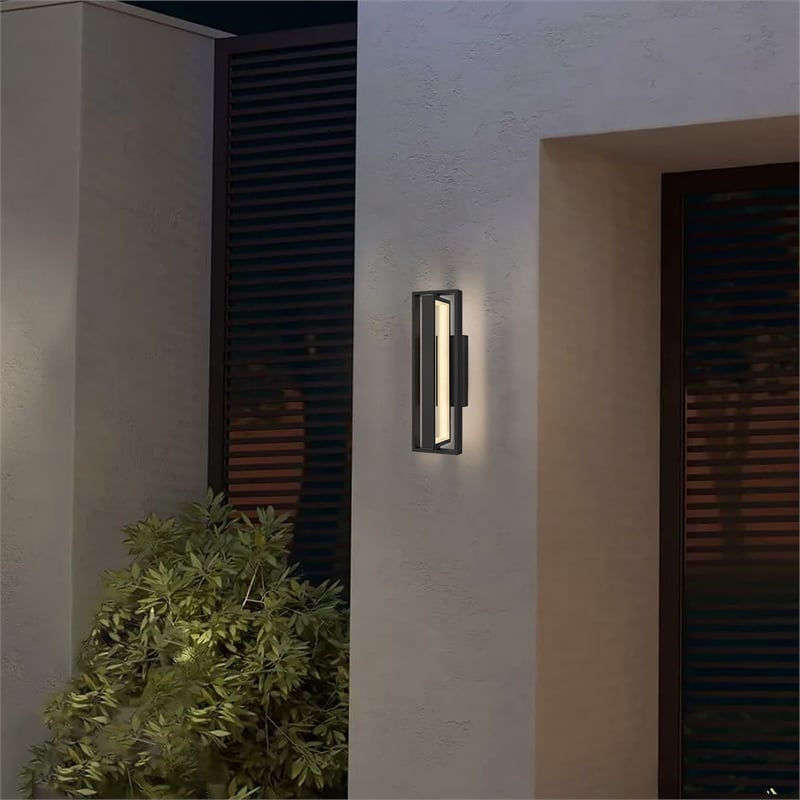 Alteck In & Out  LED Outdoor Wall Light in Black