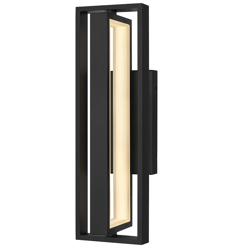 Alteck In & Out  LED Outdoor Wall Light in Black