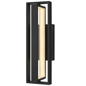 Alteck In & Out  LED Outdoor Wall Light in Black